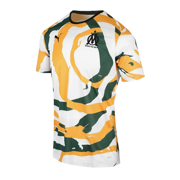 Tailandia Camiseta Marsella OM Africa 2021/2022 Blanco Naranja Verde